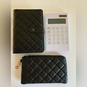 Brand New A6 Cash Budgeting Binder w/ Inserts, Calculator& Wristlet Wallet